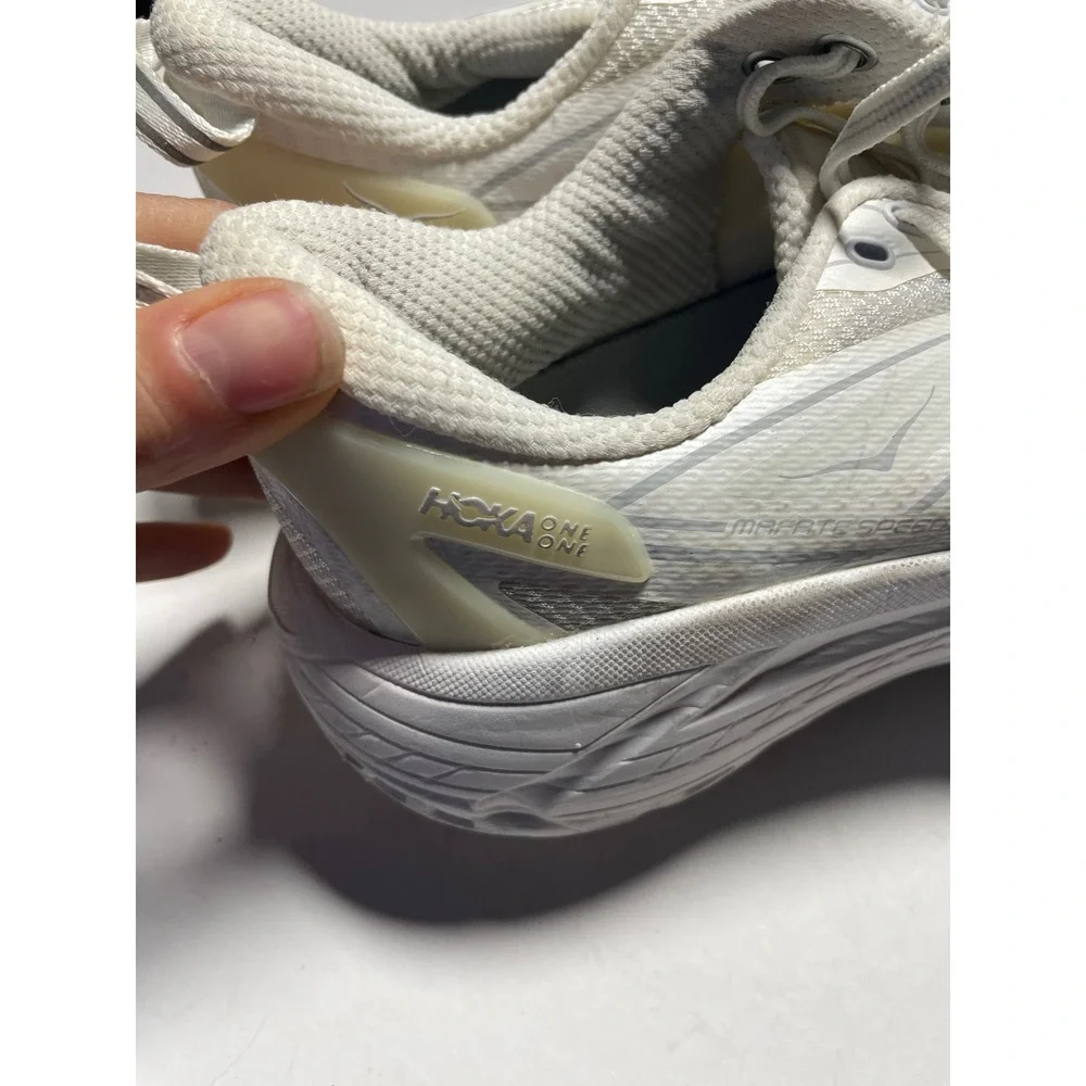 Hoka One One Mafate Speed 2 Men 9 White Silver Trail Running Shoes 1126851 WLRC